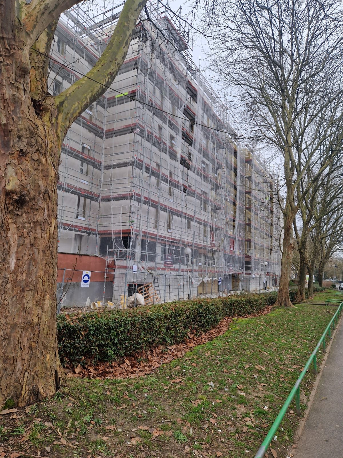 Échafaudage copropriété ravalement