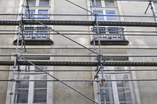 Échafaudage maison individuelle
